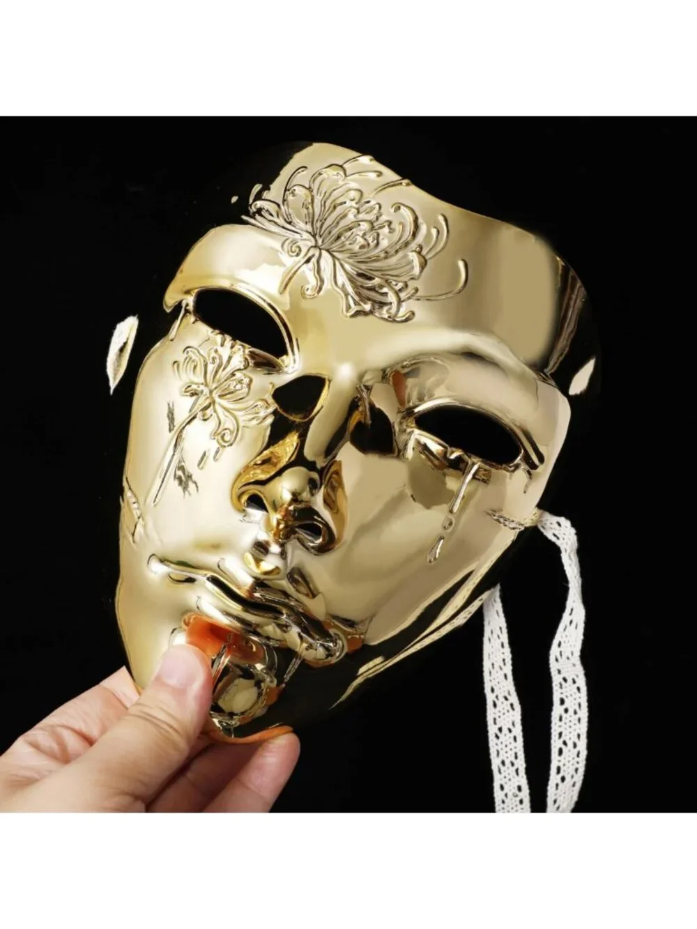 Elegant Full Face Masquerade Mask for Men | Costume Party Accessory